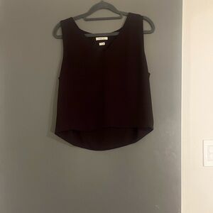 Aritzia Babaton Sleeveless cropped silk effect tank